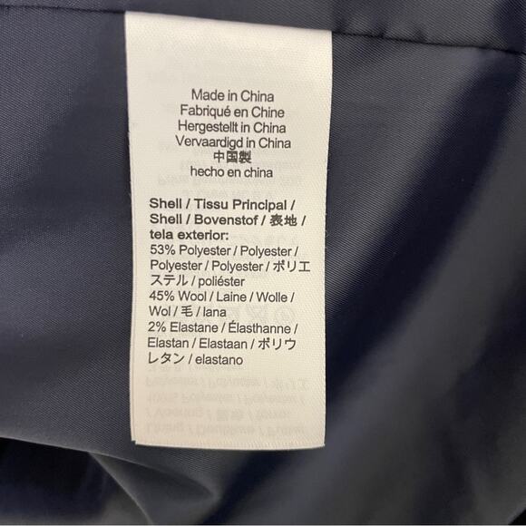 J. Crew Collection Navy Wool Twill Blazer Lined NWT - Picture 9 of 11